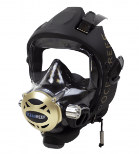 Oceanreef Predator, a full face diving mask from See the Sea RX available with corrective lenses