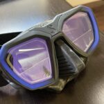 Scuba diving prescription mask from scubapro with two lenses for distance and near correction