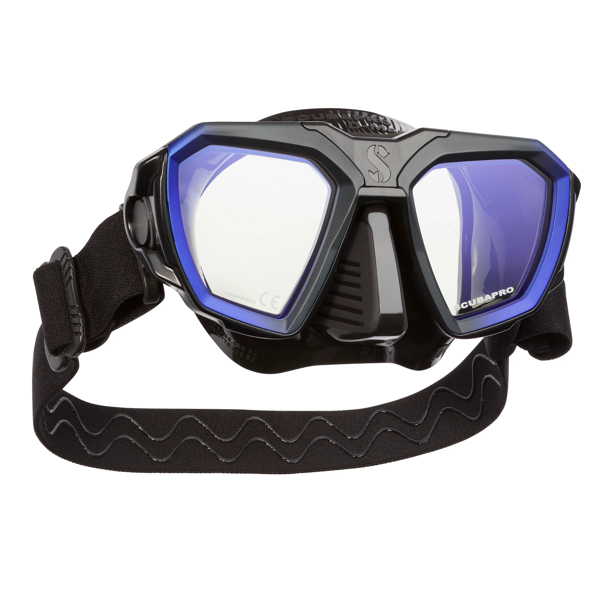 CUBAPRO D-Mask with black skirt, compatible with prescription lenses from See the Sea.