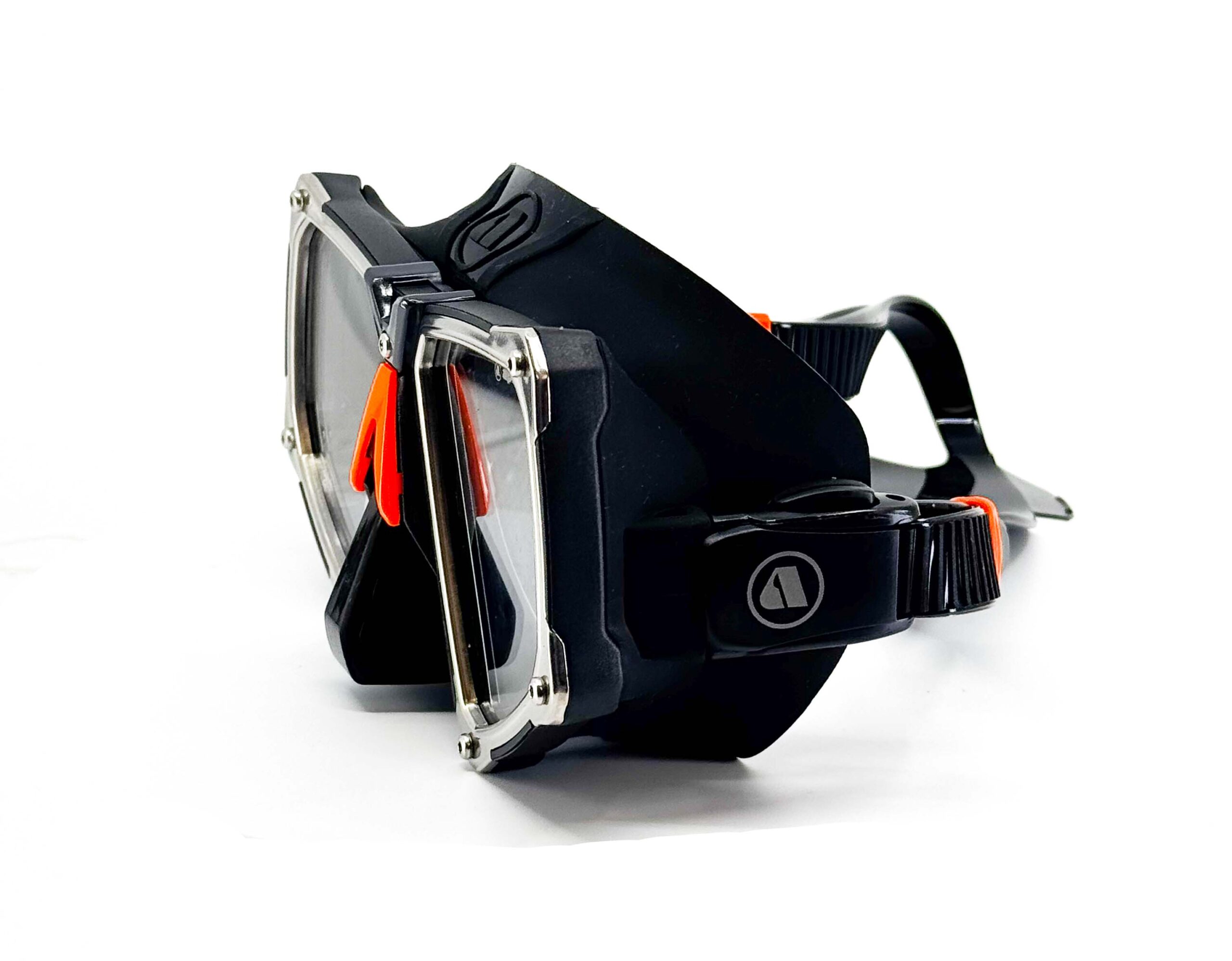 Apeks VX2 dive mask with durable framed design and metal support, available with custom prescription lenses from See the Sea RX.